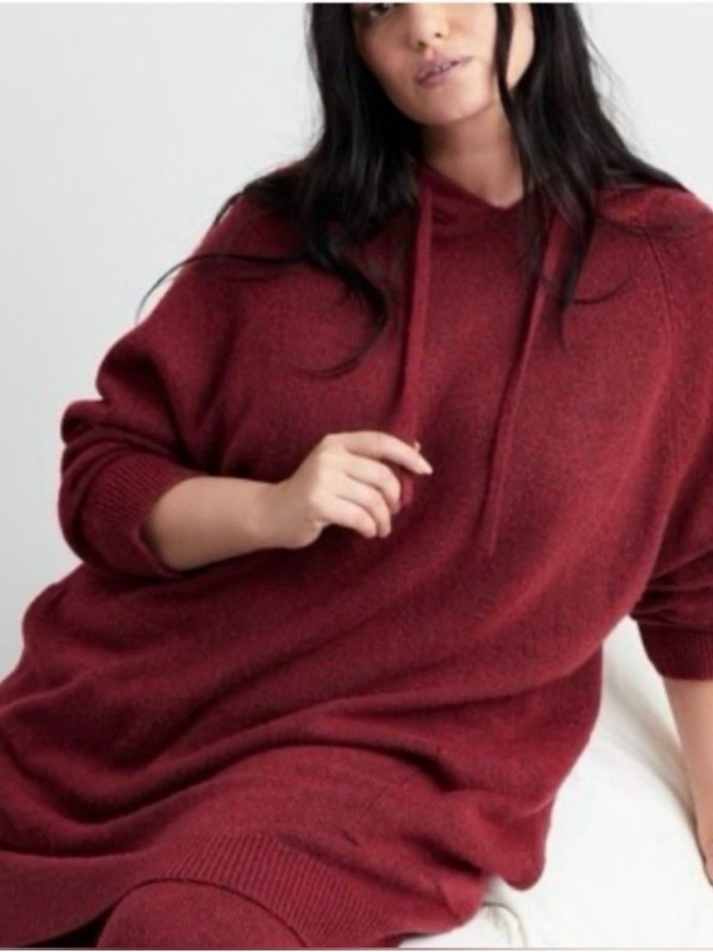 State of Day Women's Cozy Hooded Lounge Dress Tunic Hooded XL NWT